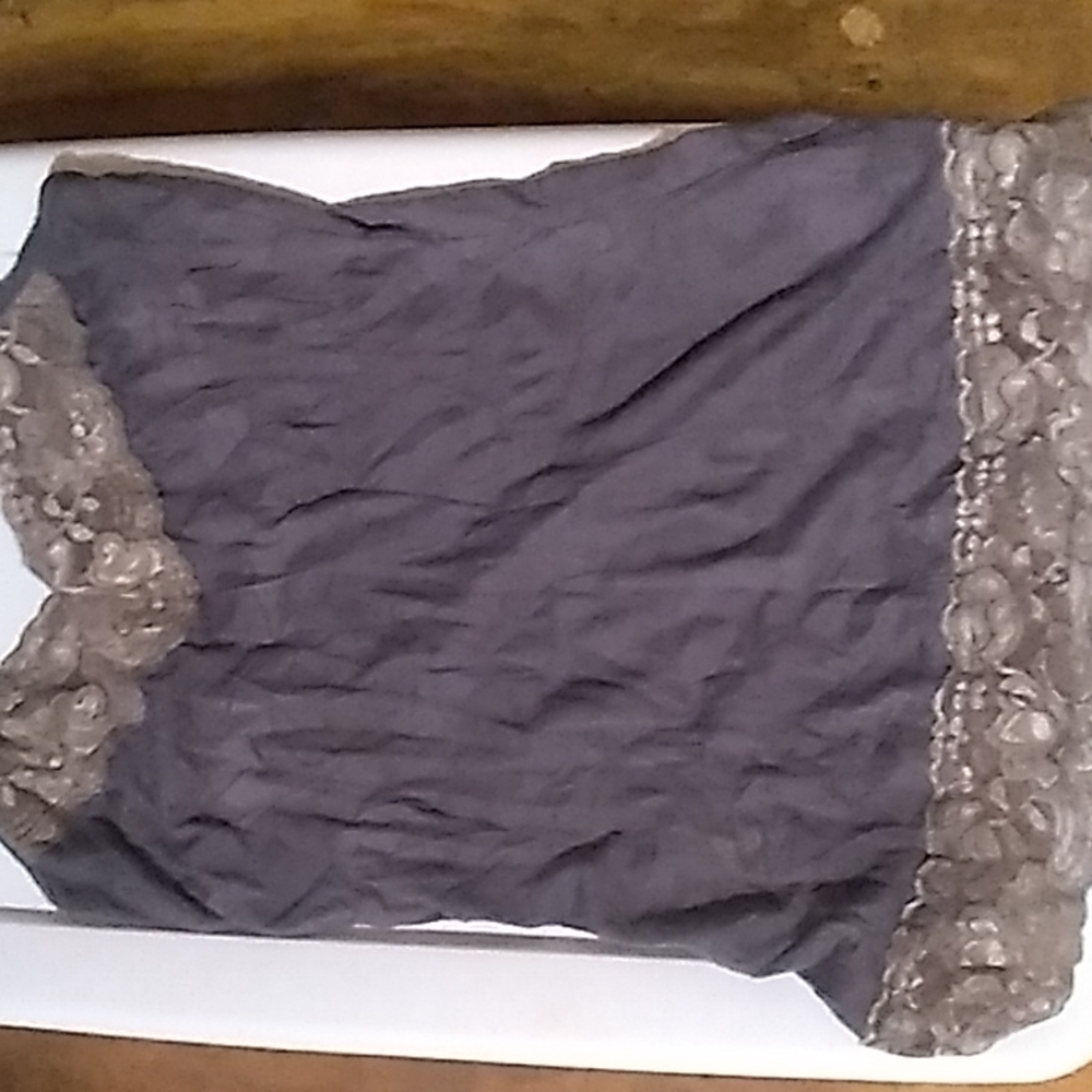 Maurices small gray lace cami